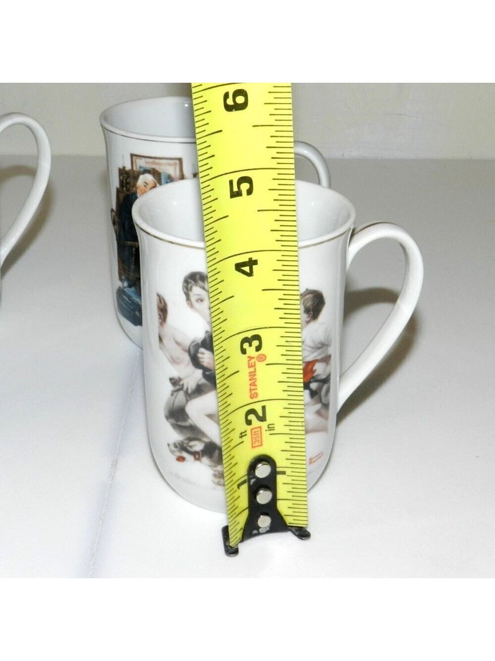 Vintage Norman Rockwell Saturday Evening Post Mug Cup Set - Picture 10 of 11